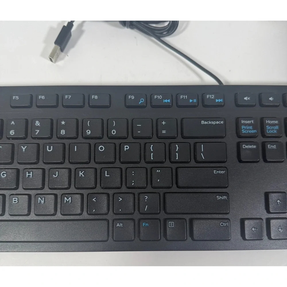 Dell KB216 Wired USB Keyboard and Mouse Combo Office PC Set Black